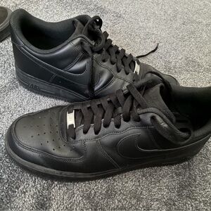 Men's Black Nike Air Force one
